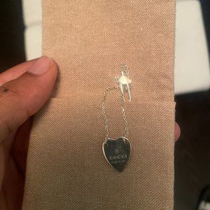 Gucci Heart Pendant Bracelet